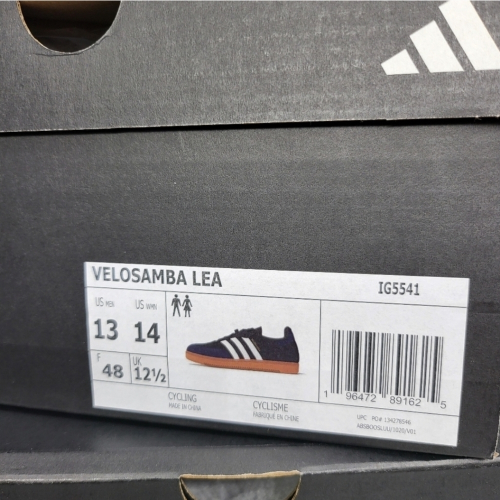 New adidas Velosamba Leather Men's Cycling Shoes Size 13 - Picture 8 of 8